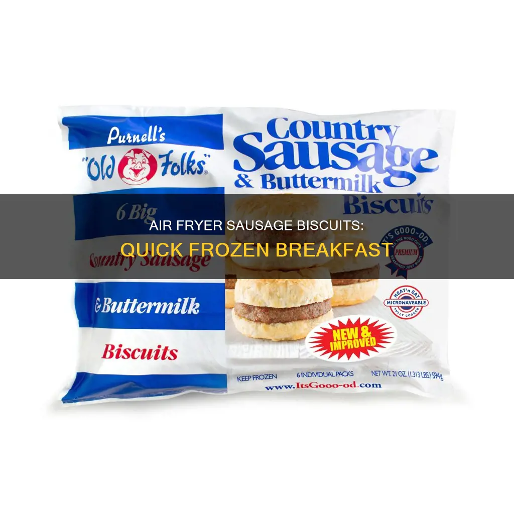 how long to cook frozen sausage biscuits in air fryer