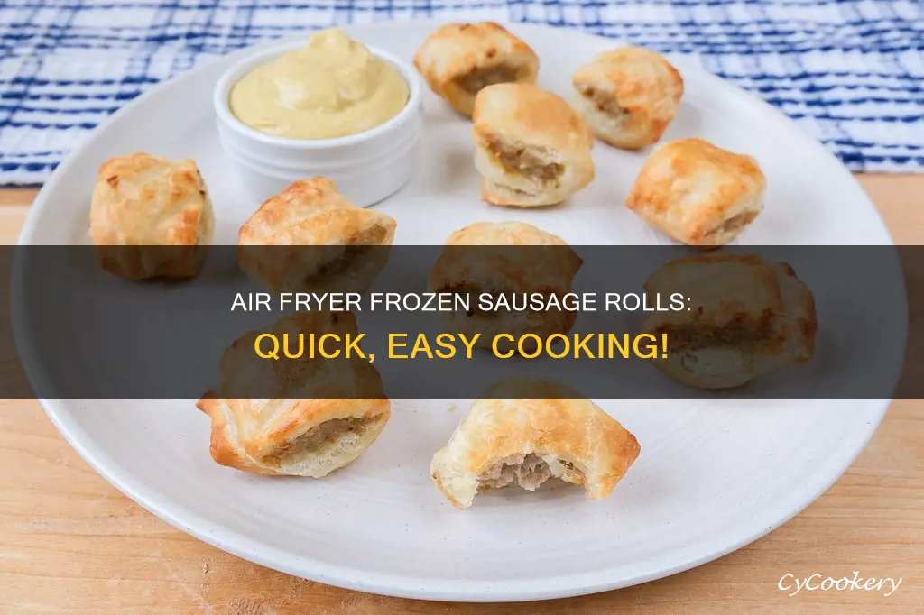how long to cook frozen sausage rolls in air fryer