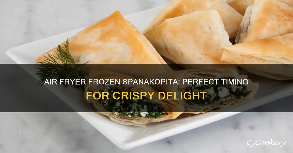 how long to cook frozen spanakopita in air fryer