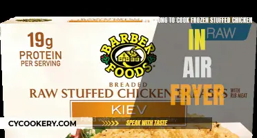 Air Fryer Cooking: Frozen Stuffed Chicken, Quick and Easy!