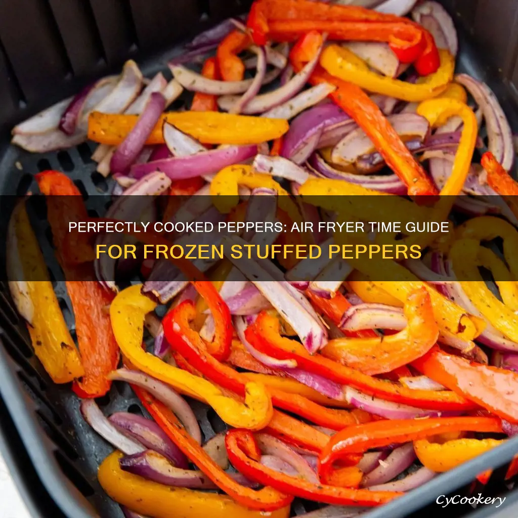 how long to cook frozen stuffed peppers in air fryer