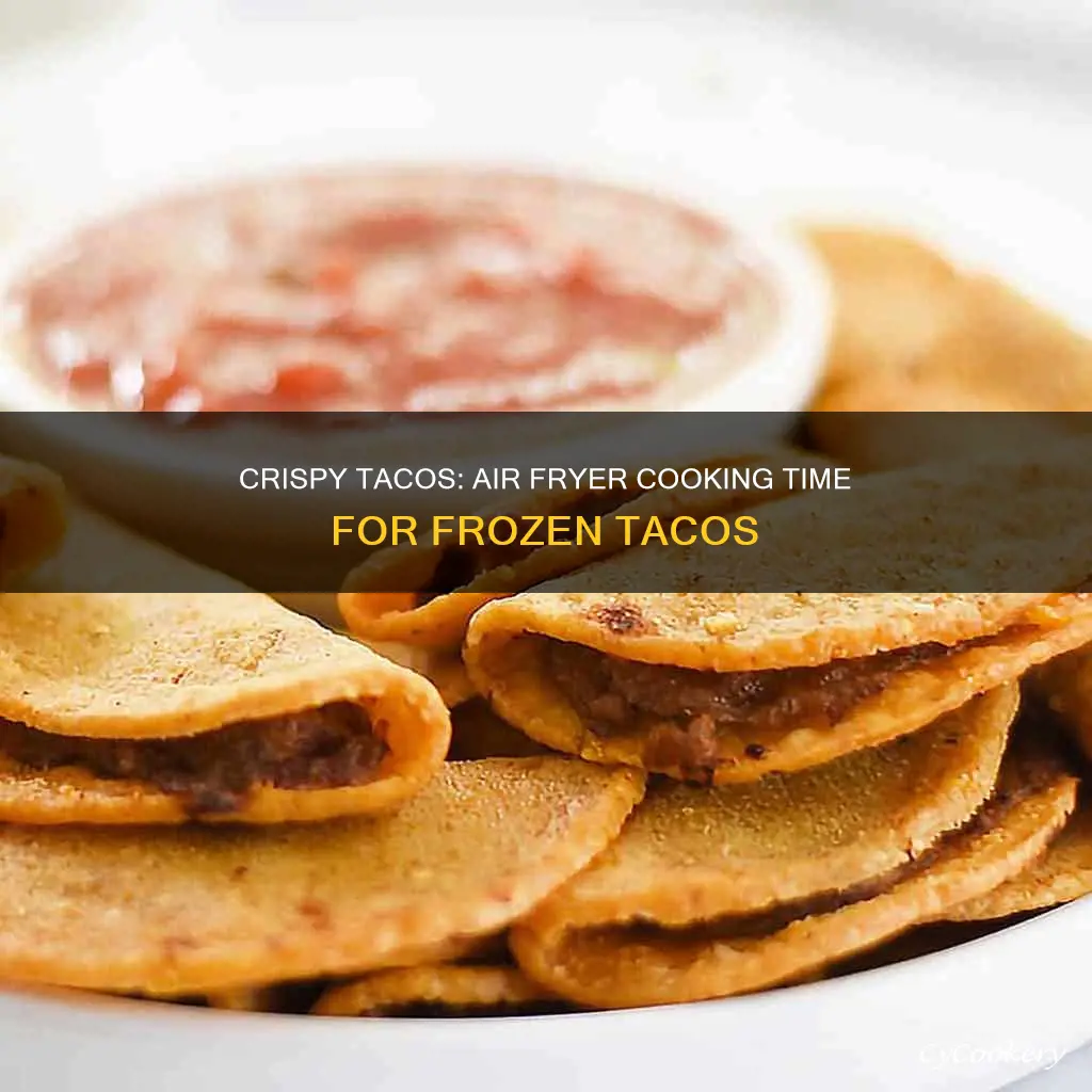 how long to cook frozen tacos in air fryer