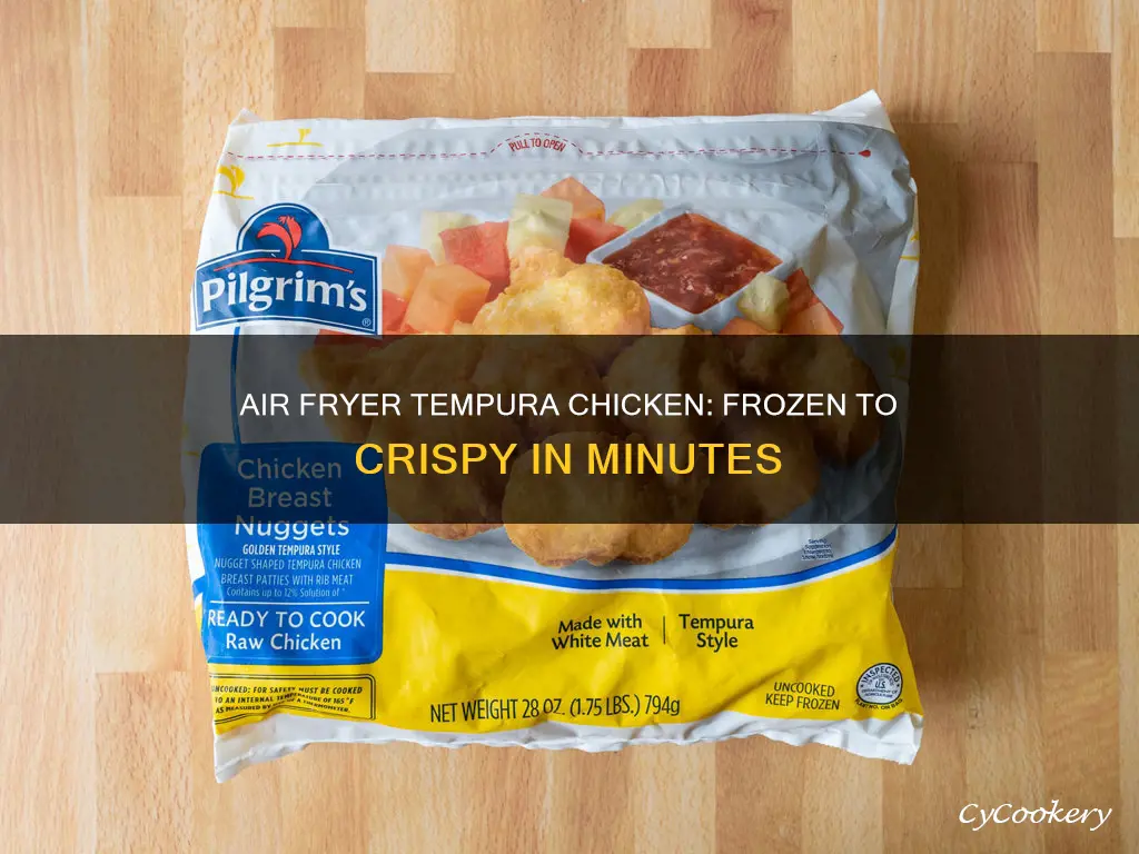 how long to cook frozen tempura chicken in air fryer