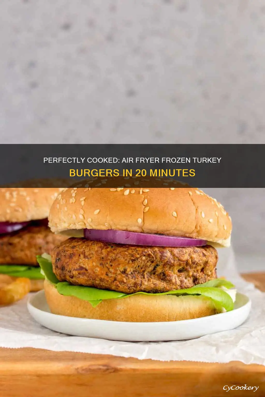 how long to cook frozen turkey burger air fryer