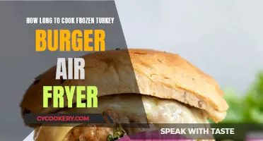 Air Fryer Cooking Time for Frozen Turkey Burgers
