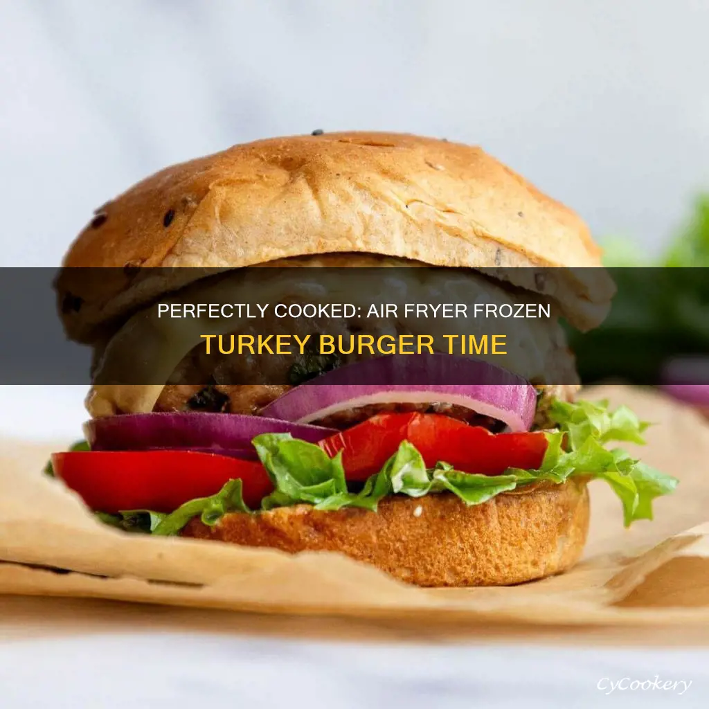 how long to cook frozen turkey burger in air fryer