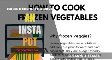 Insta Pot: Cooking Frozen Veggies Perfectly