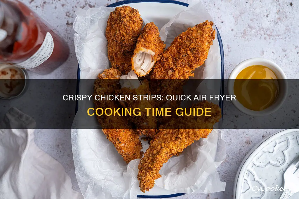 how long to cook frozen xhicken strips in air fryer