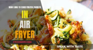 Air Fryer Cooking Time for Frozen Zoodles