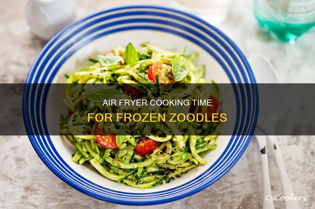 how long to cook frozen zoodles in air fryer
