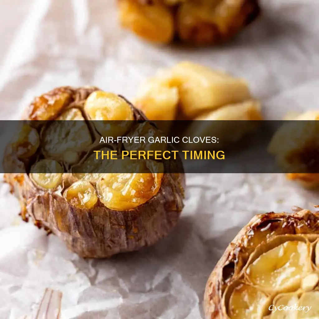 how long to cook garlic cloves in air fryer