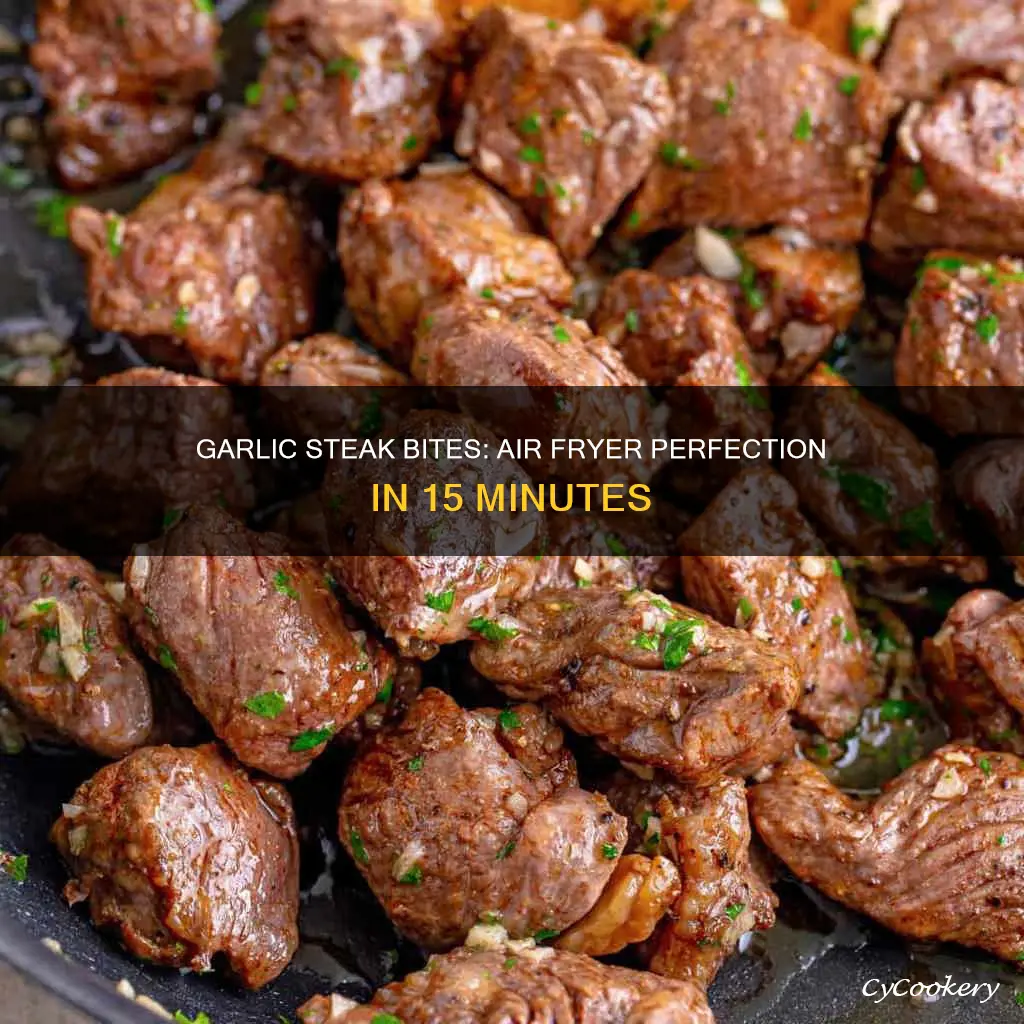 how long to cook garlic steak bites air fryer