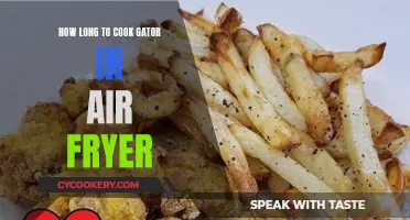 Tasty Gator: Air Fryer Cooking Time Tips