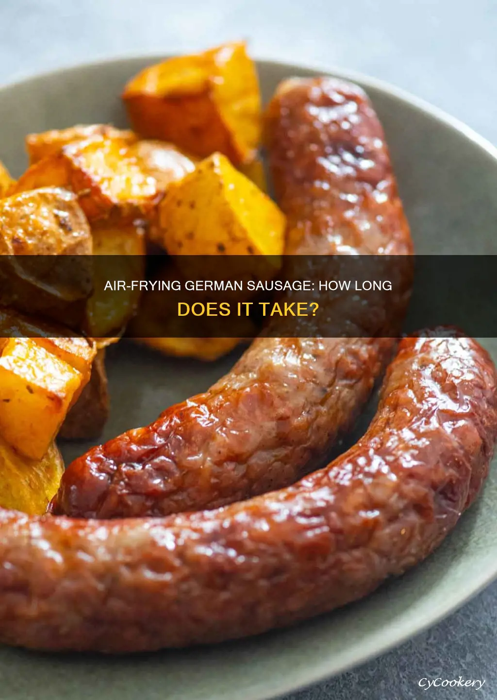 how long to cook german sausage in air fryer