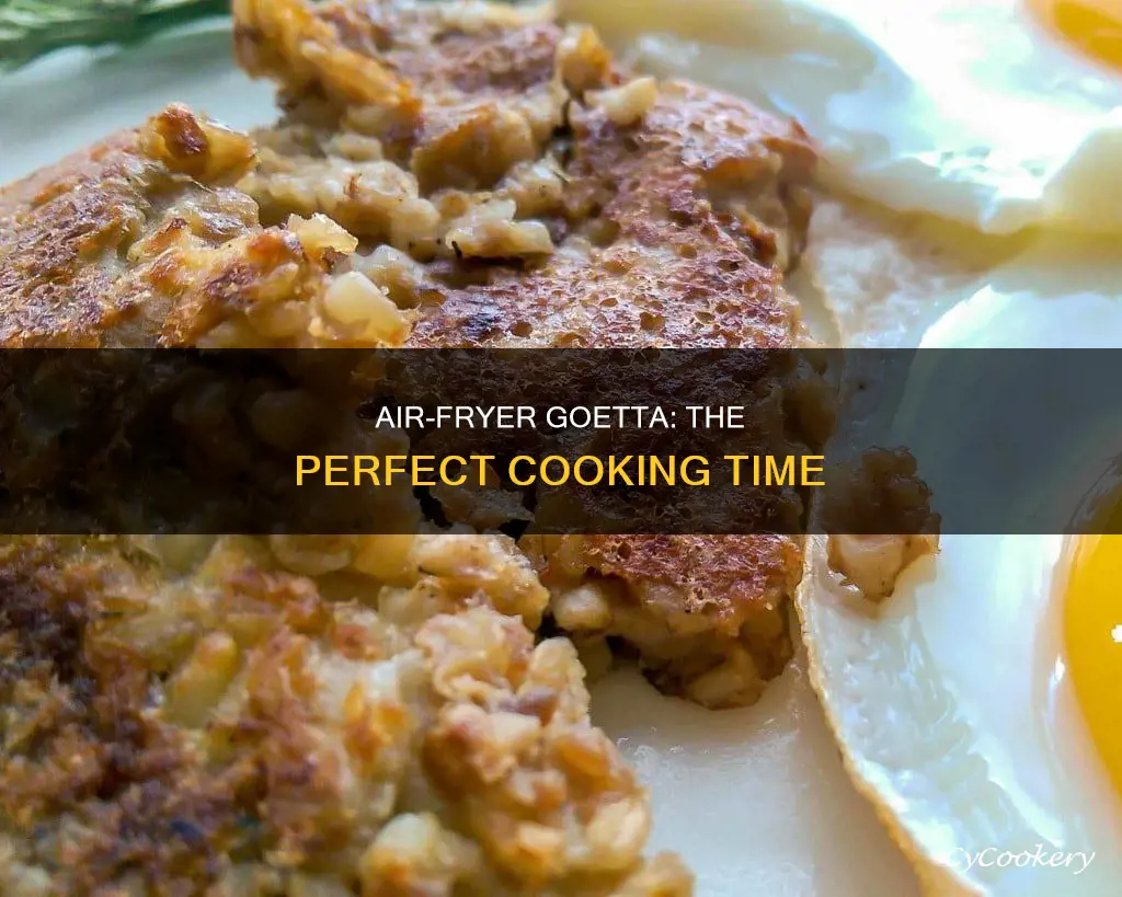 how long to cook goetta in air fryer