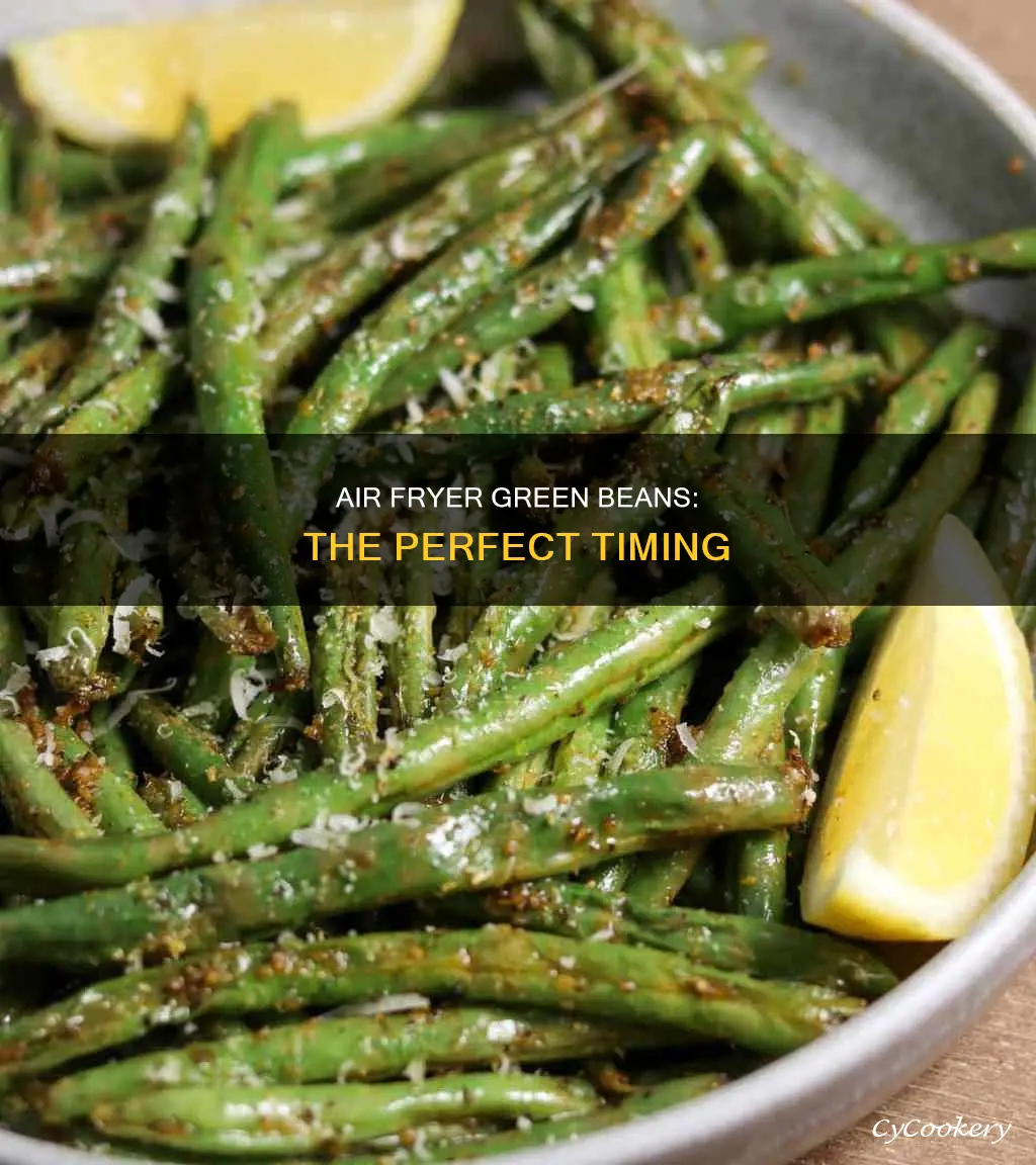 how long to cook green beans air fryer