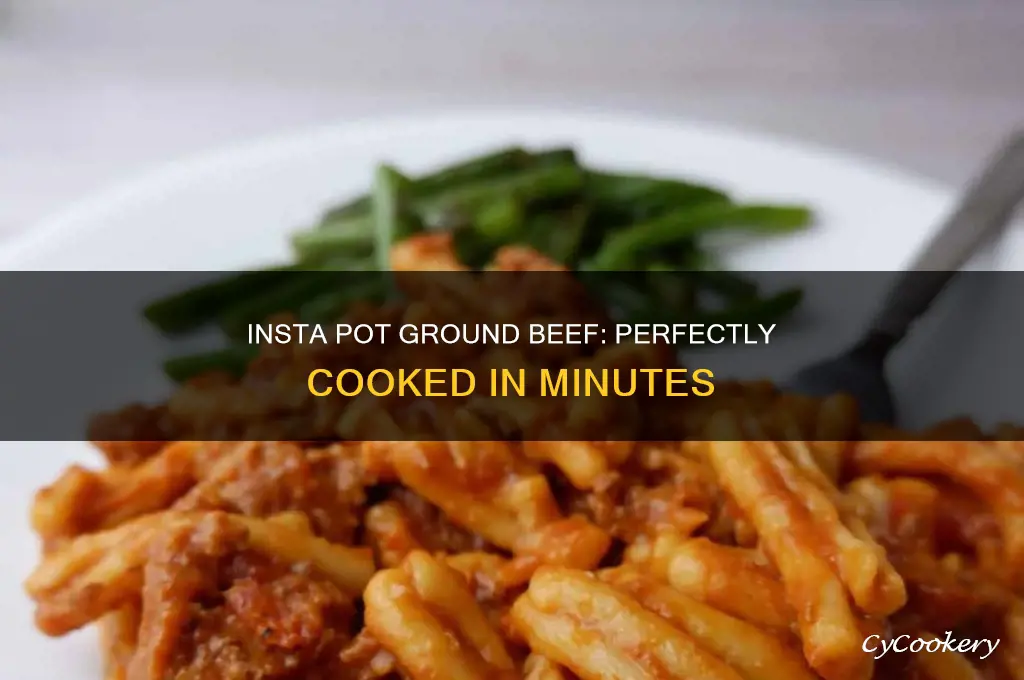 how long to cook ground beef in insta pot
