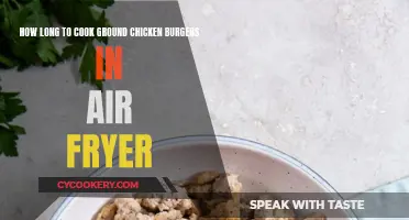 Perfectly Cooked Ground Chicken Burgers: Air Fryer Times Revealed