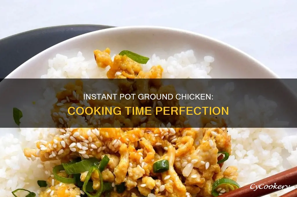 how long to cook ground chickeninstabt pot