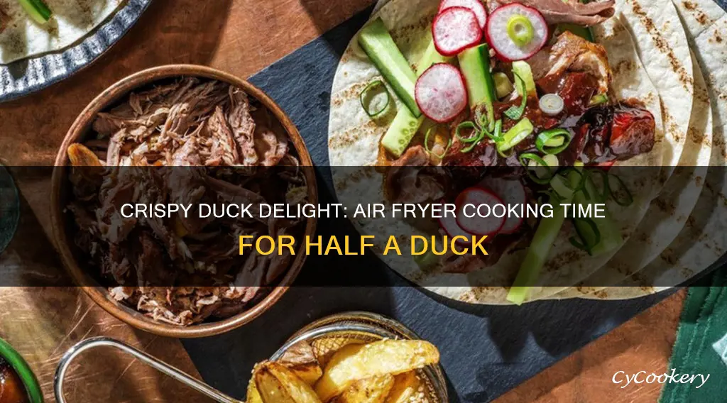 how long to cook half a duck in air fryer