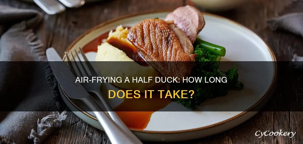 how long to cook half a duck in air fryer