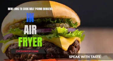 Air-Frying Half-Pound Burgers: The Perfect Timing