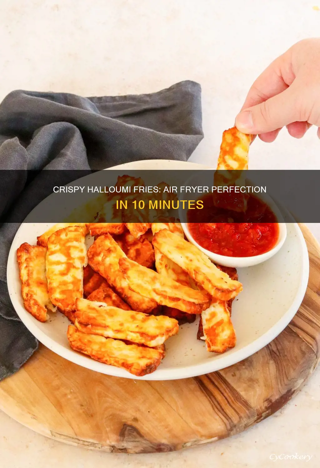 how long to cook halloumi fries in air fryer