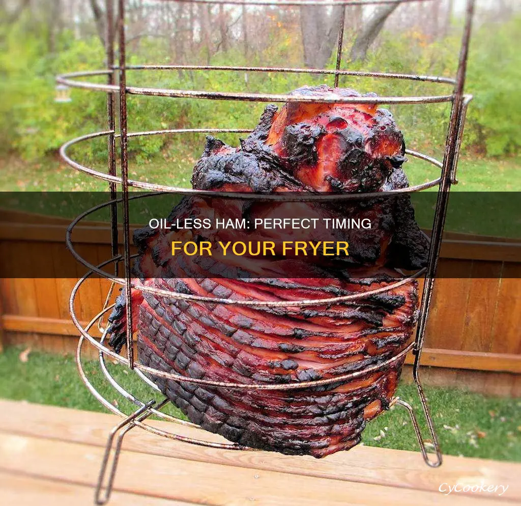 how long to cook ham in oil less fryer