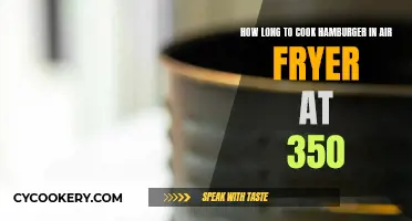 Perfectly Cooked Hamburgers: Air Fryer Time and Temperature Guide