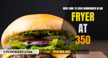 Air-Frying Hamburgers: The Perfect Timing at 350