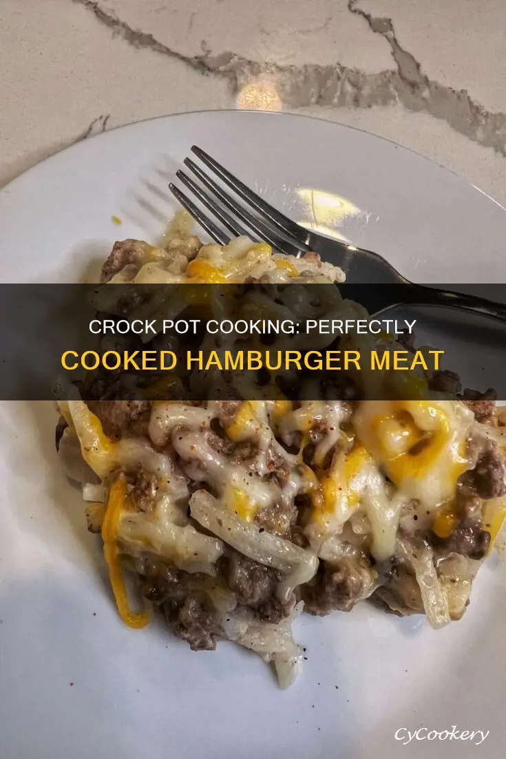 how long to cook hamburger meat in crock pot