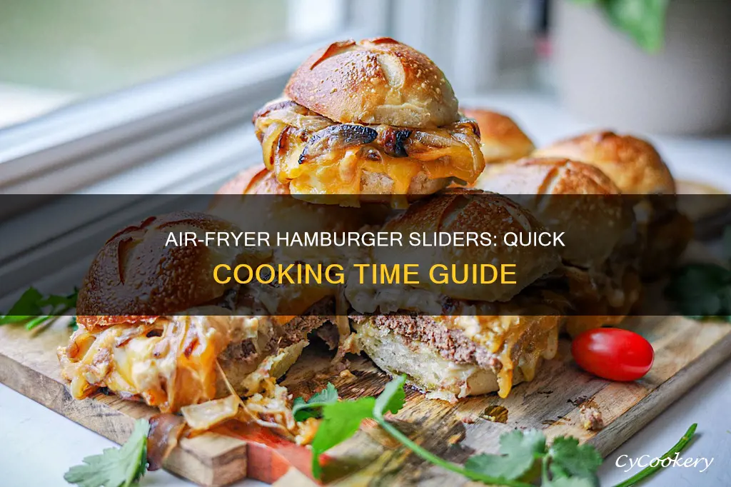 how long to cook hamburger sliders in air fryer