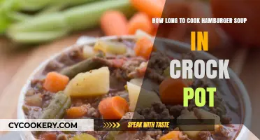 The Perfect Hamburger Soup: Crock Pot Cooking Time