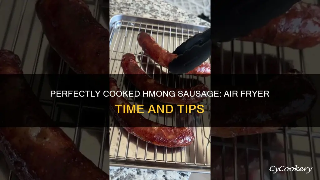 how long to cook hmong sausage in air fryer