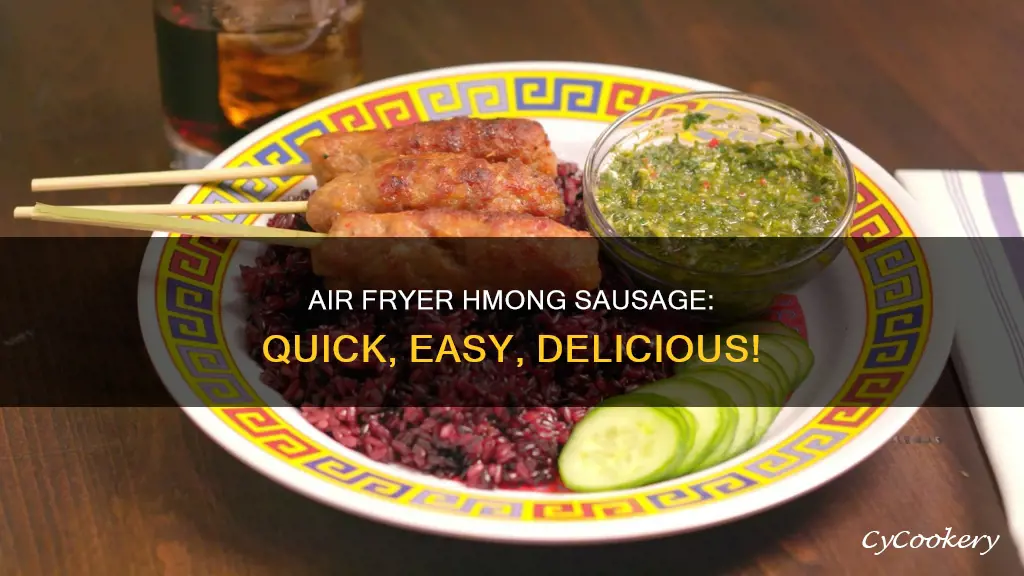 how long to cook hmong sausage in air fryer