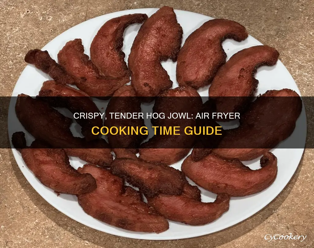 how long to cook hog jowl in air fryer