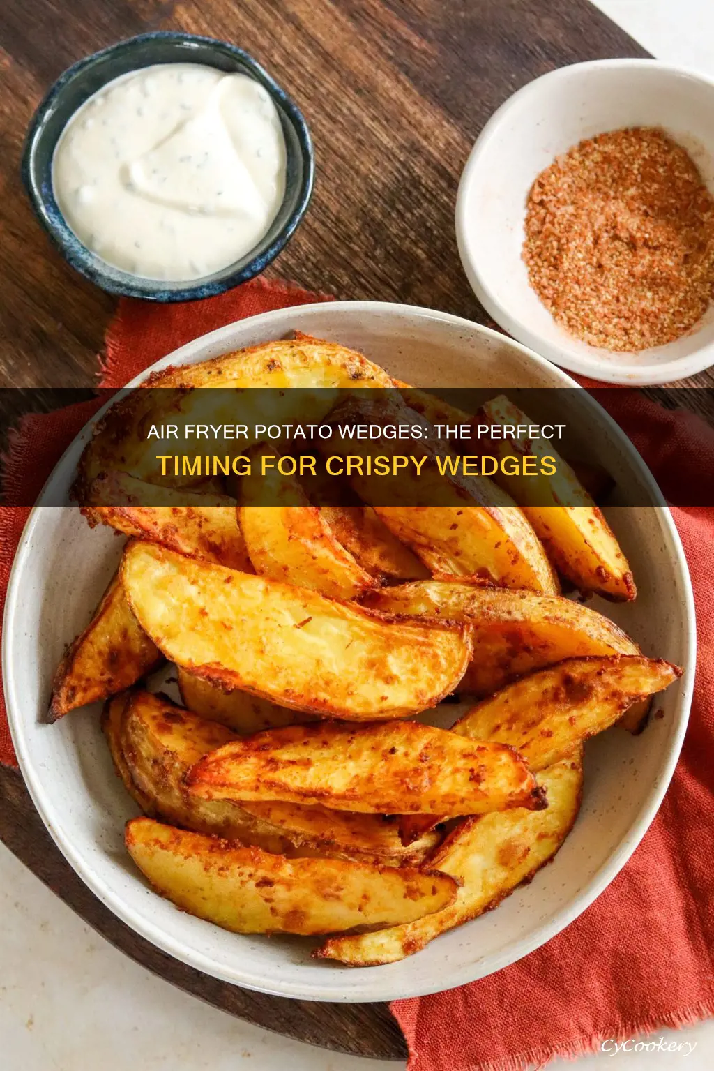 how long to cook homemade potato wedges in air fryer