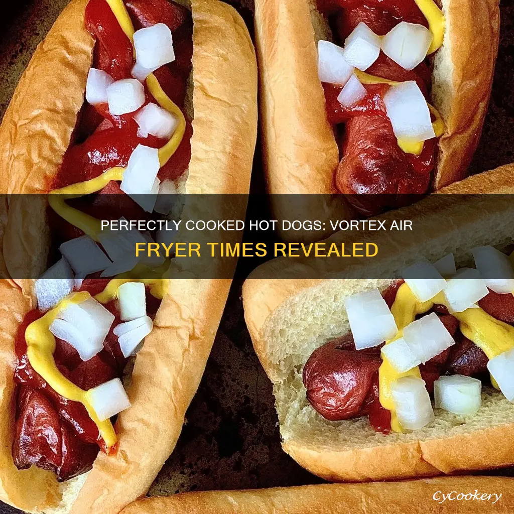 how long to cook hot dogs in vortex air fryer