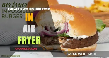 Air Fryer Impossible: Perfectly Cooked Burger in 10 Minutes