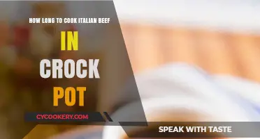 Crock Pot Italian Beef: Cooking Time Perfection