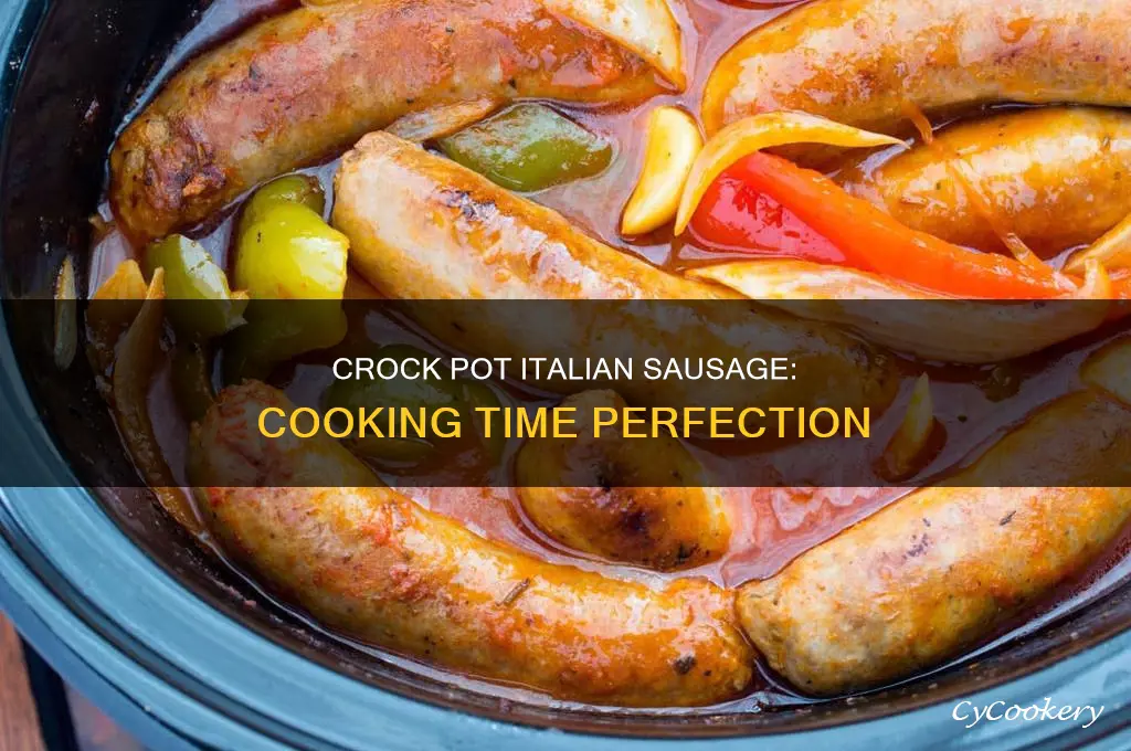 how long to cook italian sausage links in crock pot