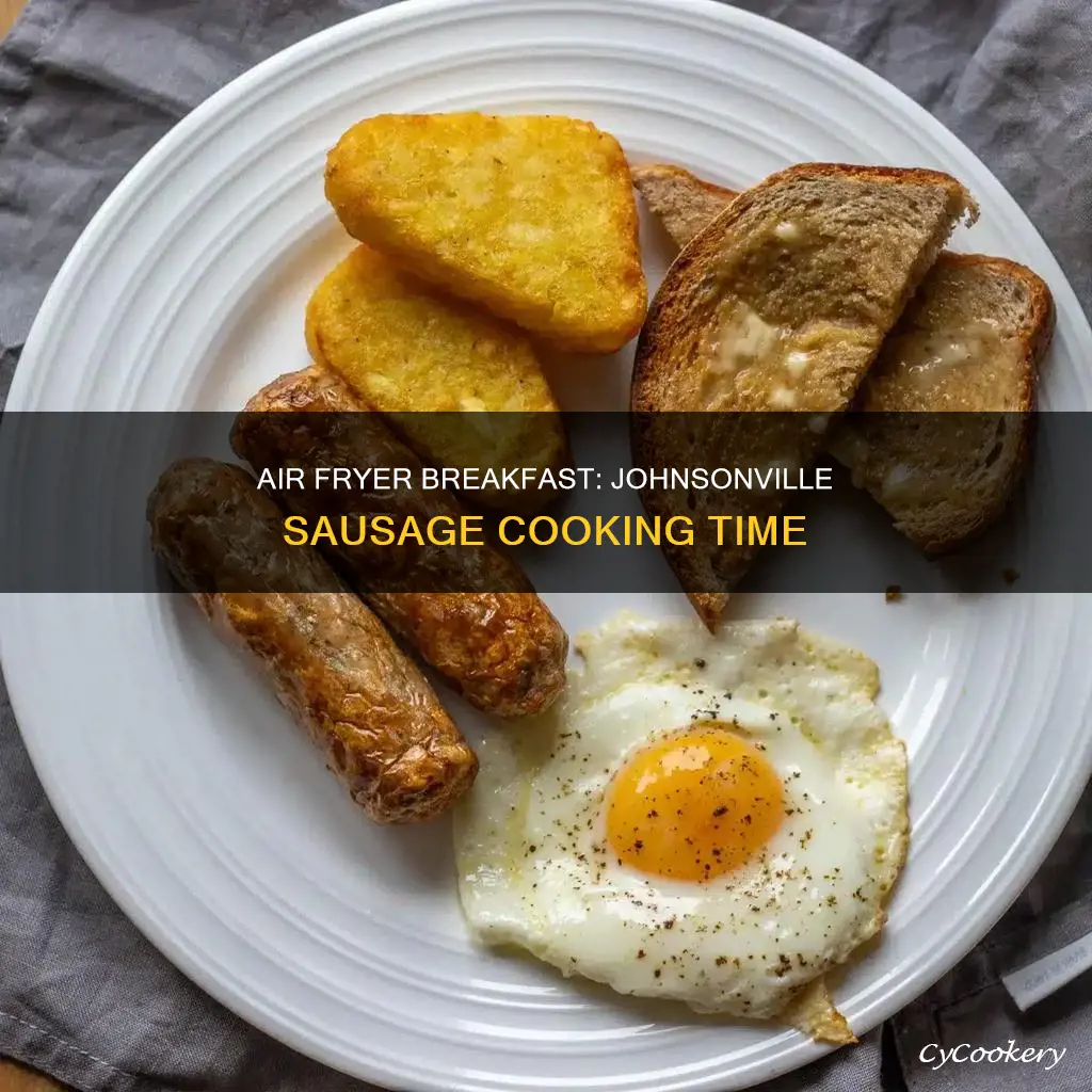 how long to cook johnsonville breakfast sausage in air fryer