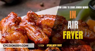 Crispy, Golden Jumbo Wings: Air Fryer Cooking Time Revealed