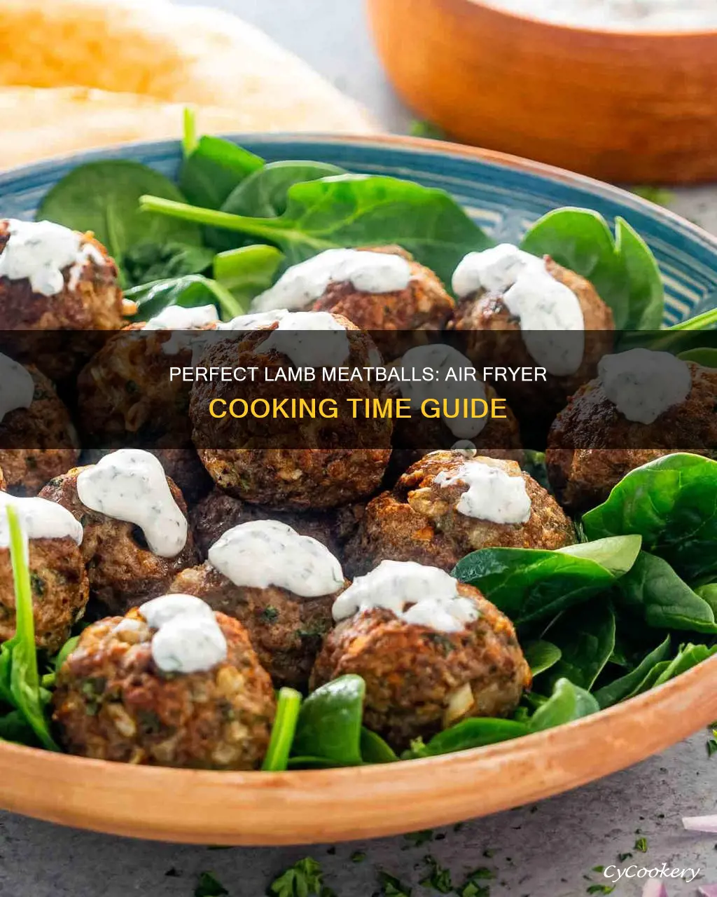 how long to cook lamb meatballs in air fryer