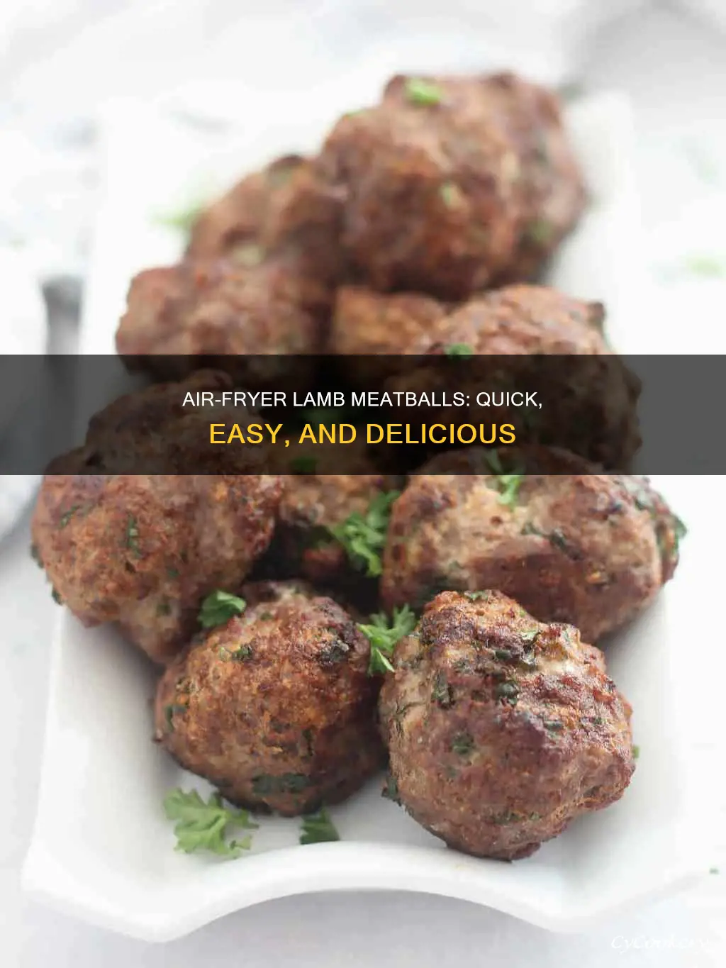 how long to cook lamb meatballs in air fryer