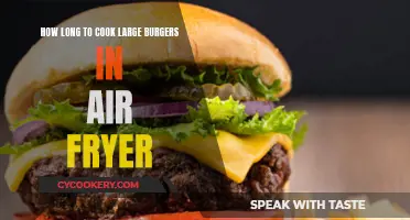 Air-Frying Burgers: How Long for Large Patties?