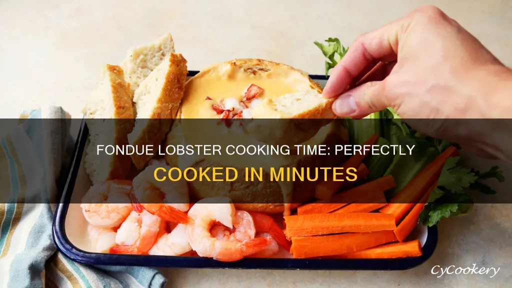 how long to cook lobster in fondue