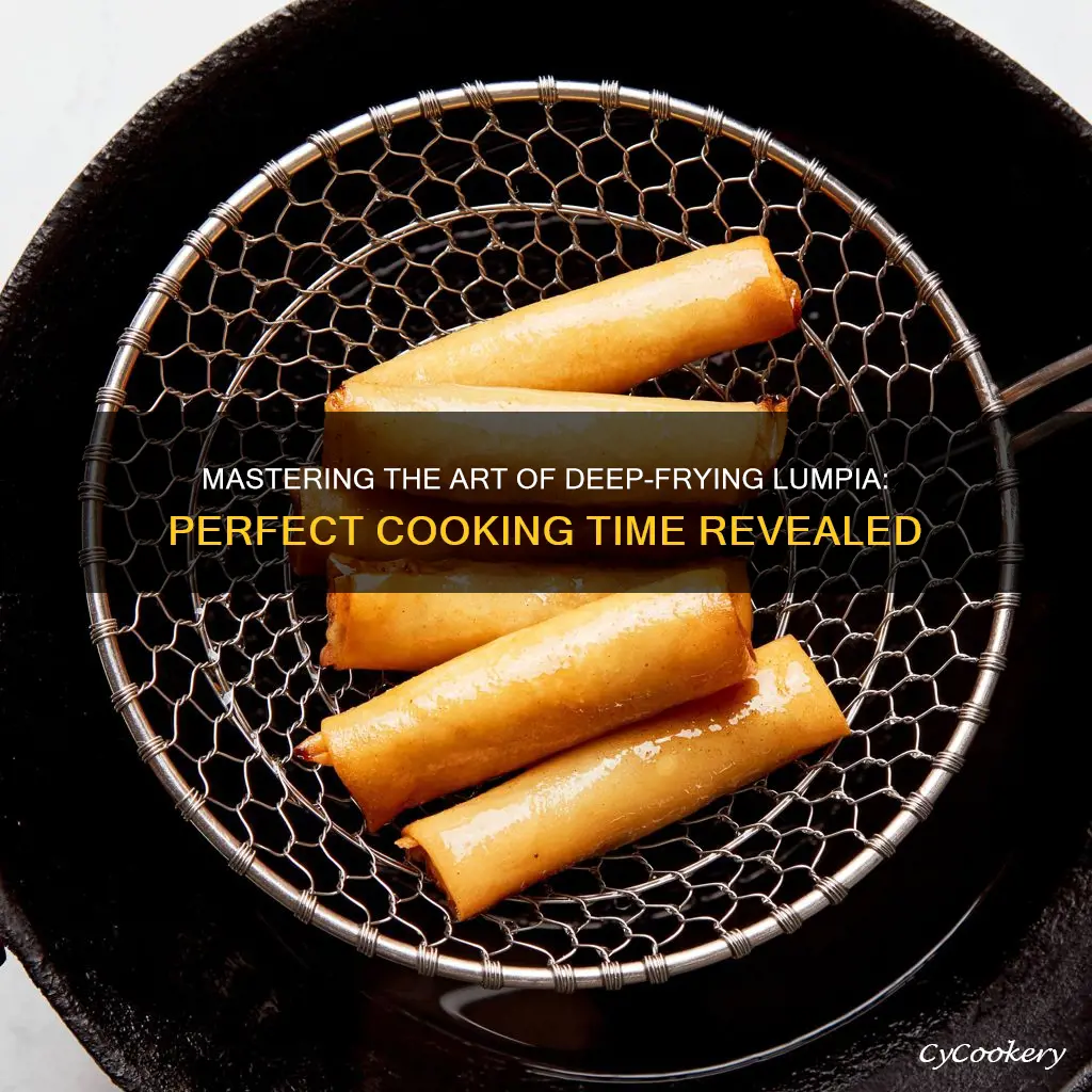 how long to cook lumpia in deep fryer