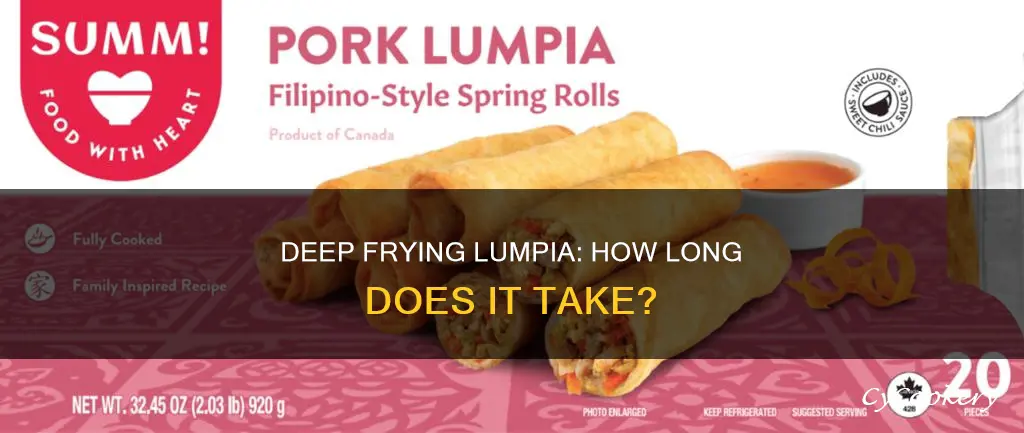 how long to cook lumpia in deep fryer