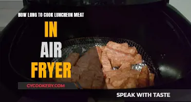 Luncheon Meat: Air Fryer Cooking Time and Tips